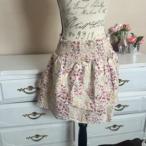 Floral ruffle skirt size large